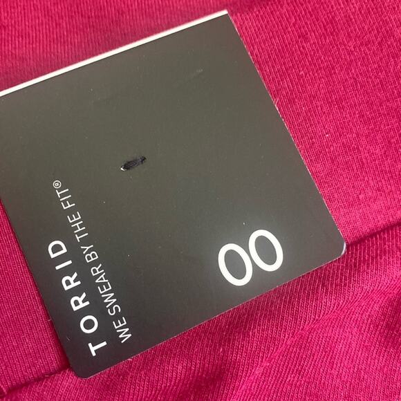 Torrid Beet Red Crop Leggings - Picture 2 of 6